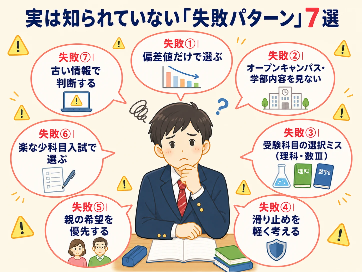 実は知られていない失敗パターン7選