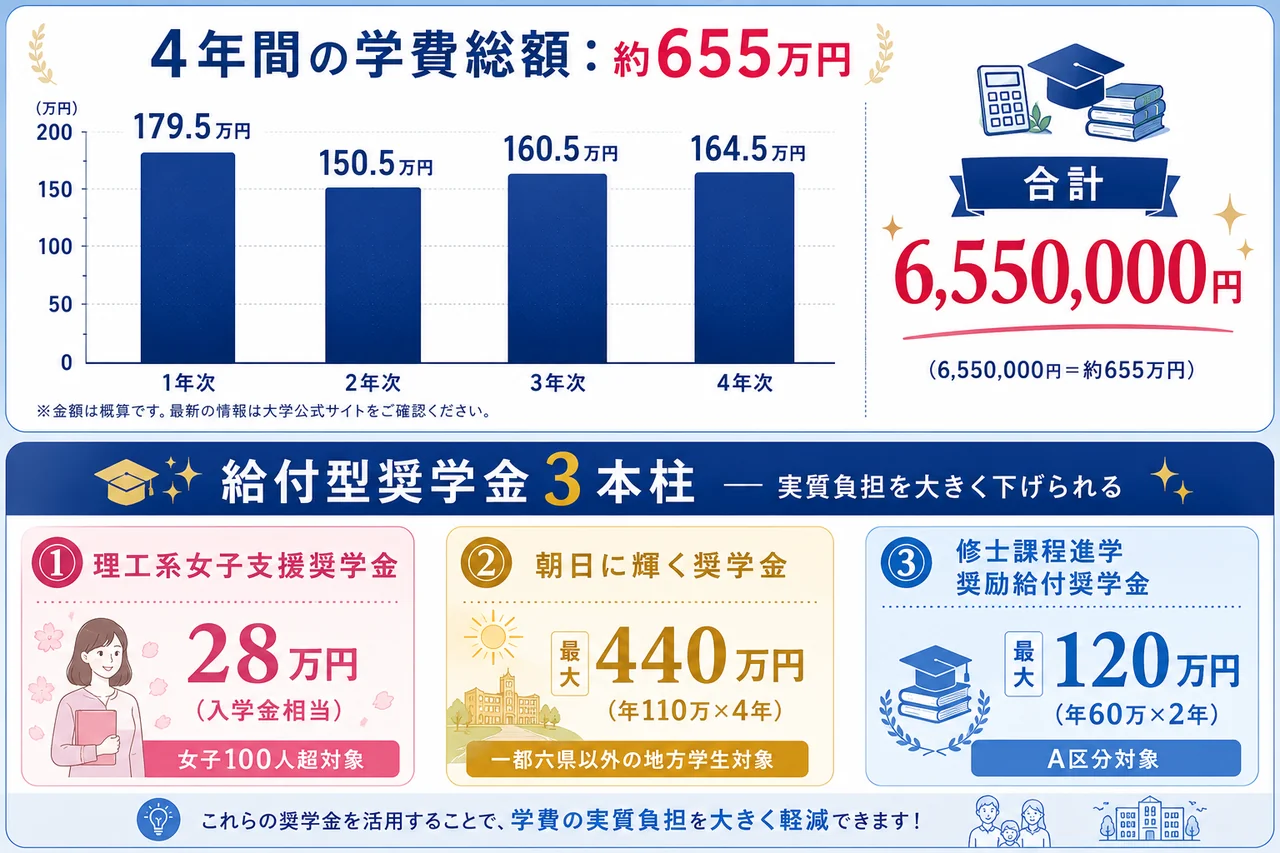 芝浦工業大学 学費+奨学金3本柱