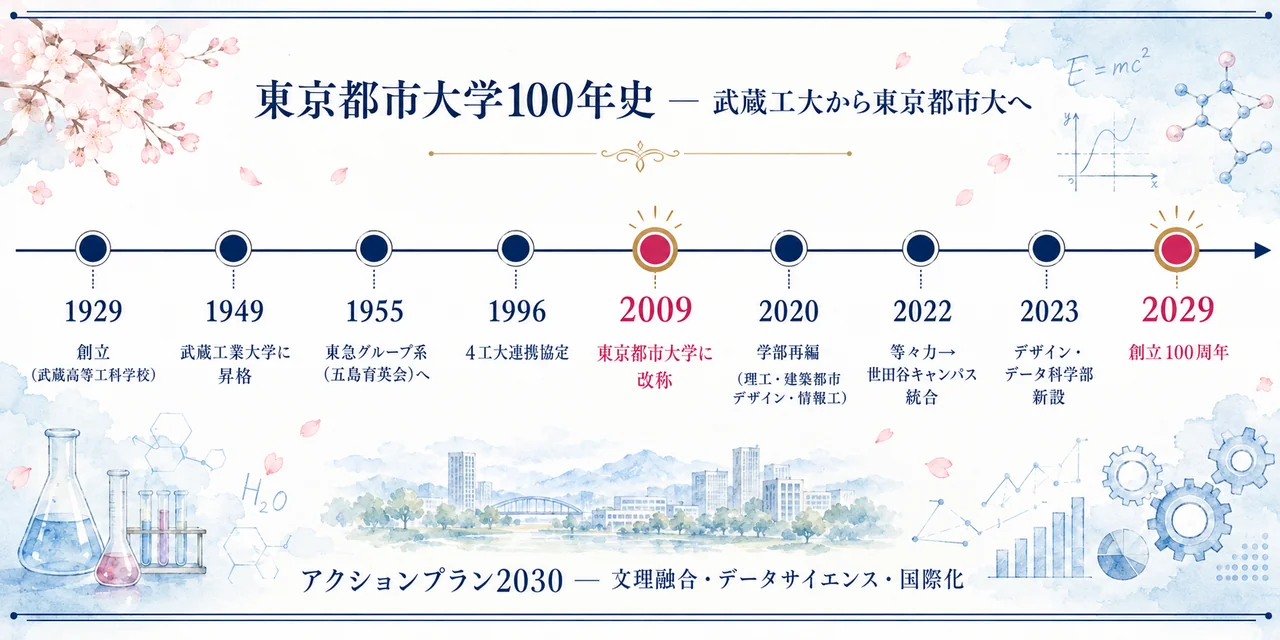 東京都市大学 100年の歩み(1929-2029)