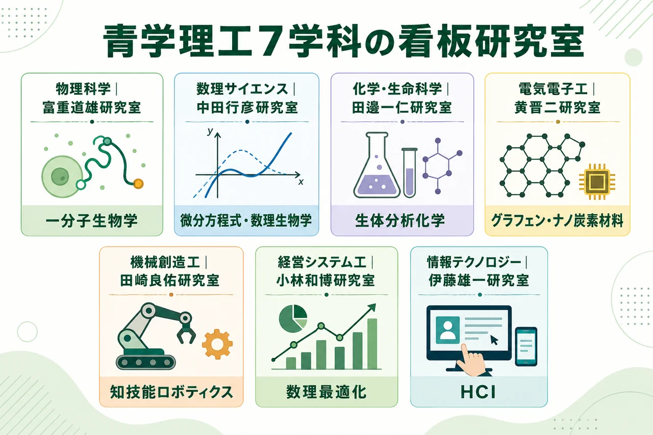 7学科の看板研究マップ