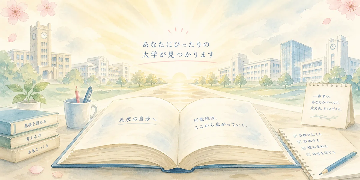 あなたにぴったりの大学が見つかります