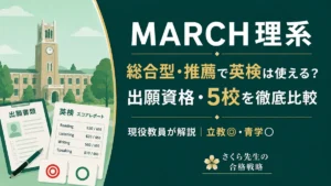 MARCH理系の総合型・推薦×英検の記事のアイキャッチ