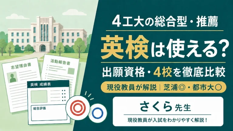 4工大推薦・総合型の英検利用