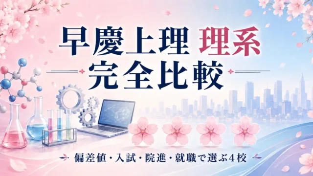 早慶上理 理系 完全比較