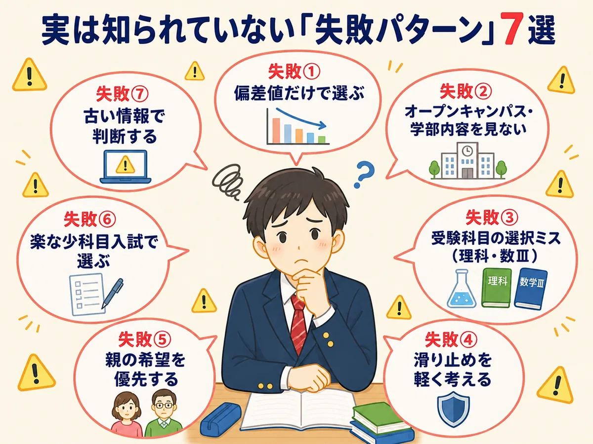実は知られていない失敗パターン7選