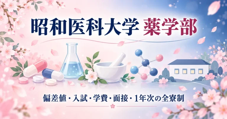 昭和医科大学 薬学部を徹底解説