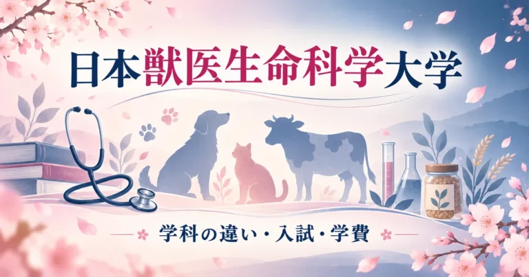 日本獣医生命科学大学の学科と入試の解説