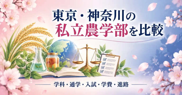 東京・神奈川の私立農学部の比較の解説