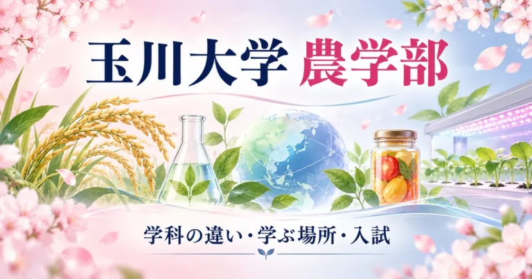 玉川大学 農学部の学科の違いと選び方